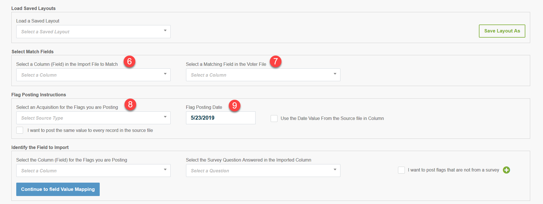 Import Flag Data PDI Help Center